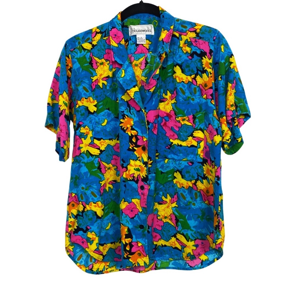 VINTAGE Blouseworks Bikini Bottom Button Down Top